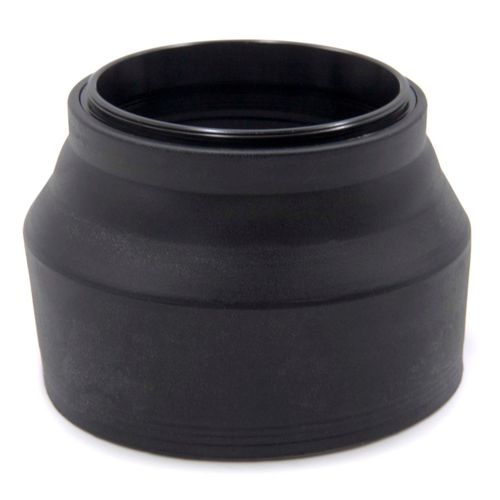 vhbw Pare-soleil compatible avec JVC objectif 52mm - Cache noir, caoutchouc, rond, 7,2 cm
