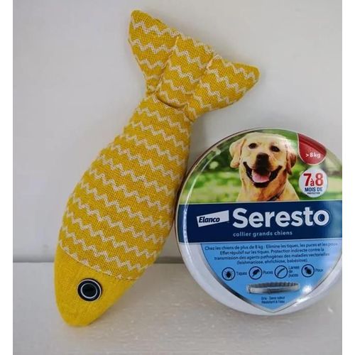 Collier Antiparasitaire - Seresto - Grand Chien - Protection 7-8 Mois - Anti-Insectes - Taille ¿8kg