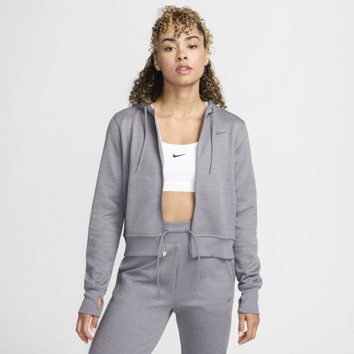 Sweat À Capuche Et Zip Nike Therma-Fit One Pour Femme - Gris