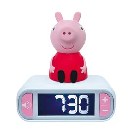 Réveil avec veilleuse Peppa Pig en 3D