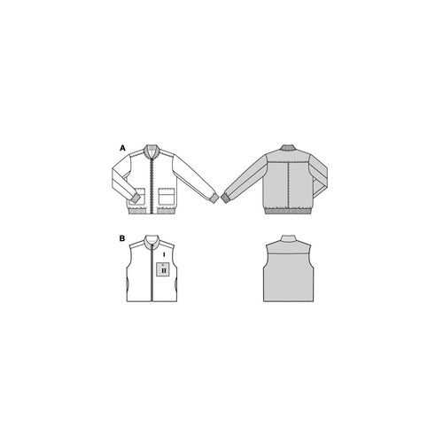 Patron Burda 5681 - Blouson Et Gilet