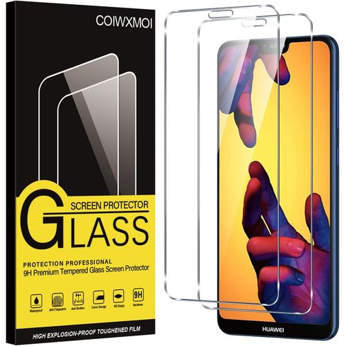 Kalanka-Verre Trempé Pour Huawei P20 Lite 2 Pièces, Film De Vitre Protection Écran Dureté 9h Anti Rayures Sans Bulless Ultra Transparent Hd Haute Sensibilité Protecteur D'écran Pour Huawei P20 Lite