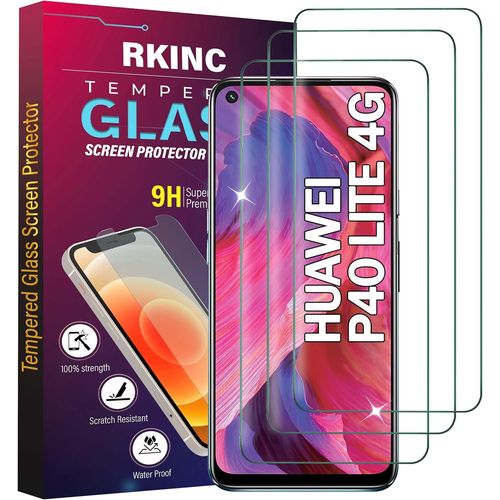 Verre Trempé [Lot De 3] Pour Huawei P40 Lite 4g, Film Protection Écran, Dureté 9h 0,33 Mm Hd Glass [Garantie À Vie][Sans Bulles D'air][Résistant Aux Rayures]