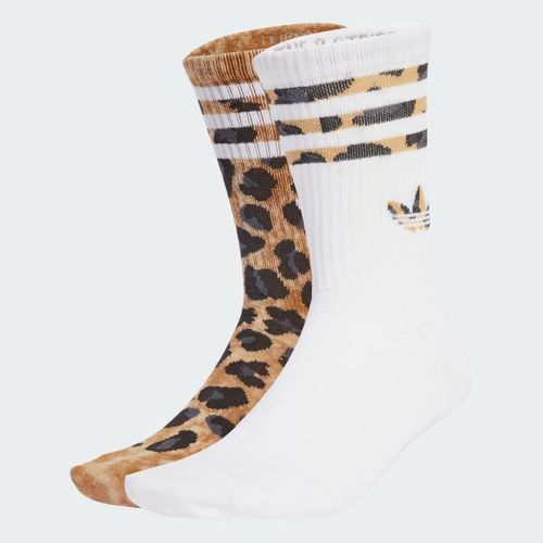 Chaussettes Leopard Mi-Mollet (2 Paires) Adidas - Bronze Strata / Black - 43-45