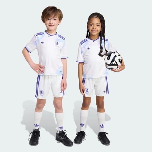 Aston Villa Fc 25/26 Third Mini Kit Enfant Adidas - Off White / Energy Ink - 4-5a