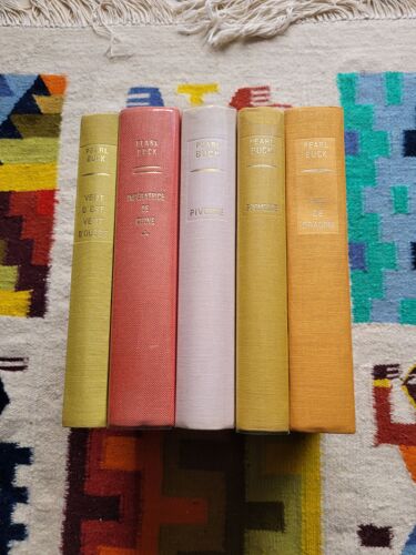Cinq Livres Illustrés De Pearl Buck : Promesse. Impératrice De Chine. Vent D'Est. Vent D'Ouest. Fils De Dragon. Pivoine. Editions : G. P. Collection Super ( De 1959 À 1968 ).