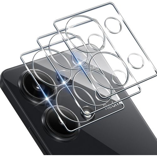 CAUC-Protection Objectif Caméra Arrière pour Xiaomi Redmi Note 13 Pro 4G, 9H Dureté Verre Trempé Caméra Film, Anti-Rayures, Sans Bulles Vitre Protecteur [3 PCS]
