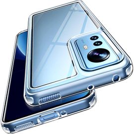Tianyi-Anti-Jaunissement Hd Clair Coque Pour Xiaomi 12 / Xiaomi 12x, [Protection Militaire] Mince Transparent Étui De Protection En Silicone Antichoc, Rigide Pc Bumper Housse