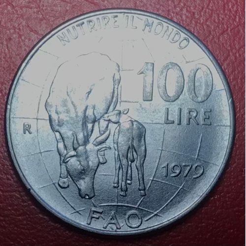100 Lire - Vache - 1979 - Italie