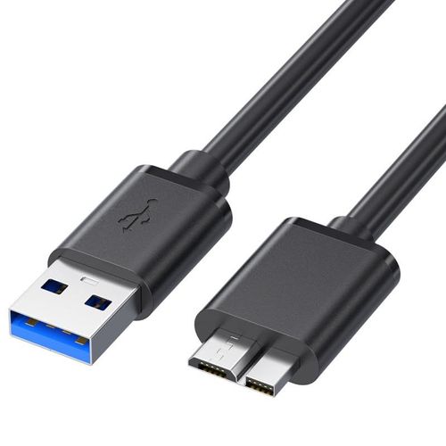 1M Câble USB 3.0 type A 3.0 vers Micro-B, câble de disque dur externe pour boîtier de disque dur/disque dur, cordon de synchronisation et de charge de données Samsung NOTE 3 / S5