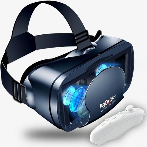Lunettes Vr De Réalité Virtuelle Mobile Avec Télécommande, Jeux D'expérience Avec Lunettes Vr 3d[Z848]