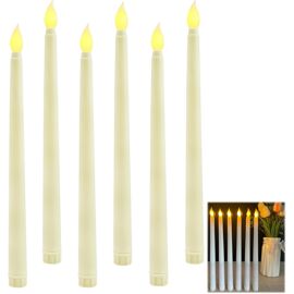 24 Bougies LED Sans Flamme Flottantes - Effet Flamme Vacillante Blanc Chaud - Piles Incluses - Décoration - 3