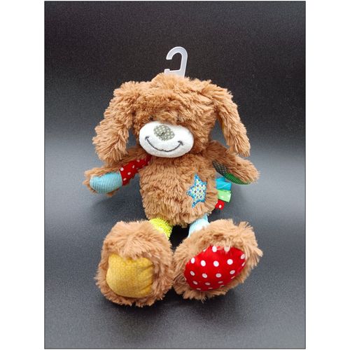 Doudou Peluche Lapin Chien - Marron Multicolore - Étoile - Env. 25 Cm Sans Les Oreilles - Simba - Nicotoy
