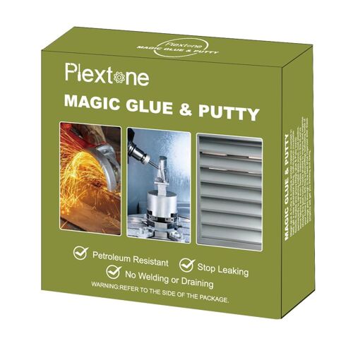 Pétrole Résistant Époxy Mastic Colle Métal En Plastique Verre Verre Céramique Réparation (Gris foncé)