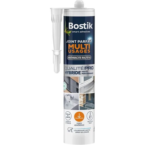 Mastic D`Étanchéité Joint Parfait Multi Usages-Colle Et Jointe Tous Matériaux-Intérieur Et Extérieur-Formule Hybride Polymère-Couleur : Gris-290 Ml