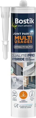 Mastic D`Étanchéité Joint Parfait Multi Usages-Colle Et Jointe Tous Matériaux-Intérieur Et Extérieur-Formule Hybride Polymère-Couleur : Gris-290 Ml