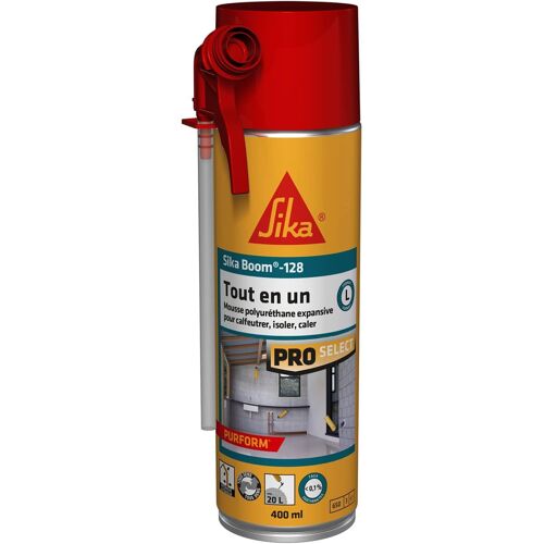 Mousse Polyuréthane Expansive- Boom 128-Calfeutrer-Isoler-Caler-Int/Ext-Usage Tous Sens- -Multisupports-Facile À Découper-Expansion 20l-Blanc-400ml