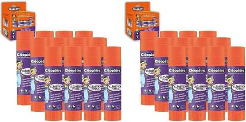 Clécostick Purple -Ba8-18x12-Cléo'stick Boîte Colle Violette 8 G,Lot De 24 Bâtons De 8g,Set De 96 Pièces