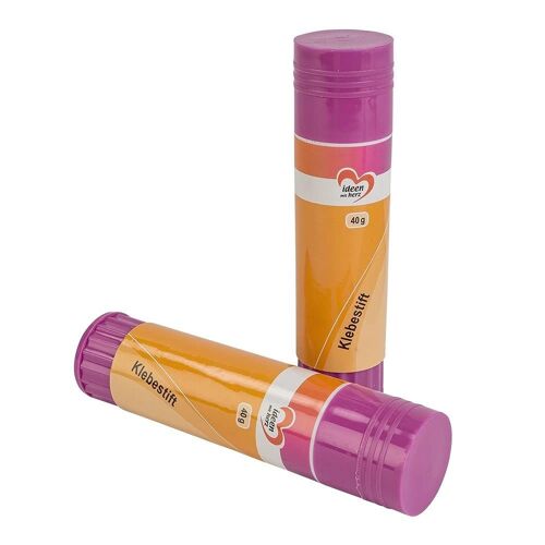Lot de 2 bâtons de colle de 40 g chacun-Forte adhérence-Collage facile et propre