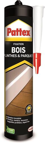 Fixation Bois,Colle de fixation sans solvant,Colle acrylique ultra-puissante,Colle bois pour travaux d'intérieur,cartouche de 380 g