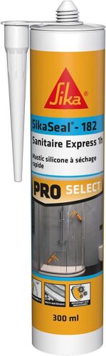 Mastic Silicone-Seal 182 Blanc-Séchage Rapide En 1h-Résistant Aux Moisissures-Multi-Supports-Couleur Longue Durée-300ml
