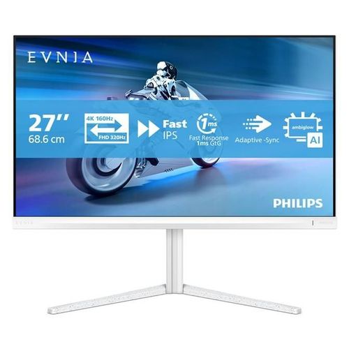 Philips Evnia 5000 27M2N5901A - Écran LED - jeux - 27" - 3840 x 2160 4K UHD (2160p) @ 160 Hz - Fast IPS - 450 cd/m² - 1000:1 - DisplayHDR 400 - 0.5 ms - 2xHDMI, DisplayPort, USB-C - haut-parleurs...