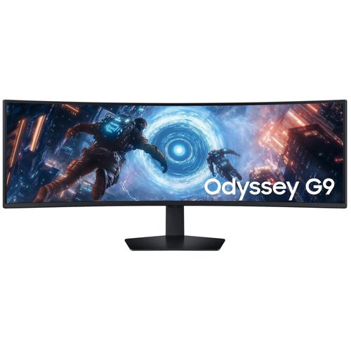 Samsung Odyssey G9 S49FG912EU - G91F Series - écran LED - jeux - incurvé - 49" - 5120 x 1440 Dual Quad HD @ 144 Hz - VA - 350 cd/m² - 2500:1 - DisplayHDR 600 - 1 ms - 2xHDMI, DisplayPort - noir