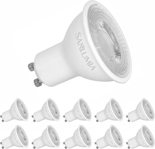 5w Led Spot Culot Gu10|420lm|Cri90+|Équivaut 50w Halogène|Blanc Naturel 4000k|38° Larges Angle De Faisceau|Led Light Lampe|Finition Verre|Lot De 10 Ampoules
