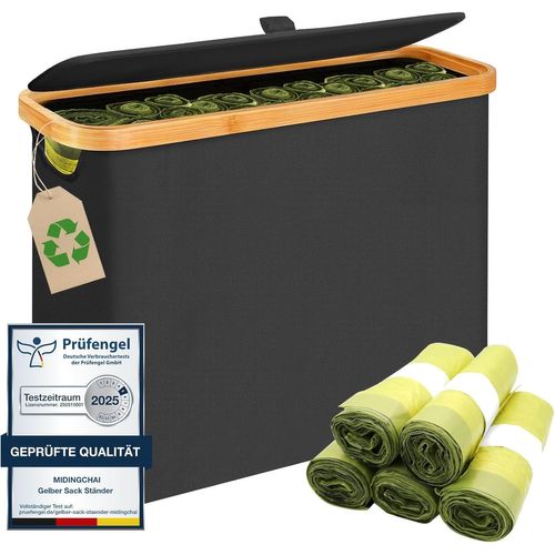 Panier De Rangement Pour Sacs Jaunes - Espace De Rangement Pour Au Moins 25 Rouleaux De Sacs Jaunes - Bac Pratique Pour Sacs Poubelle - Organiseur Compact