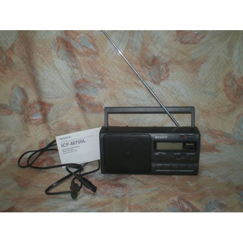 RADIO portable SONY ICF-M750L * W3band/PLL Synthésized Receiver 1993