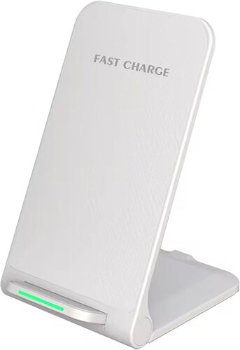 KAL-Support De Chargeur Sans Fil Blanc \U2013 Support De Chargeur De Téléphone Sans Fil Rapide 15 W Pour Samsung Galaxy, Google Pixel, Iphone Et Autres Appareils Mobiles \U2013 Station De Charge De