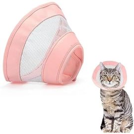 Collerette Chat Anti Grattage - Marque - Modèle - Blanc - Chat