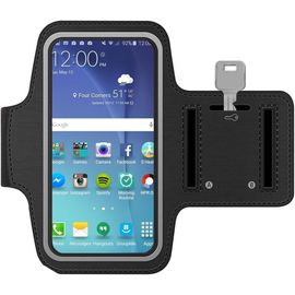 Brassard De Téléphone Extensible Pour Course À Pied Compatible Avec Samsung Galaxy S21 Ultra / A71 / A22 / A13 / A12 Et D'autres Modèles Jusqu'à 7,5"" - Brassard De Téléphone Extensible Avec