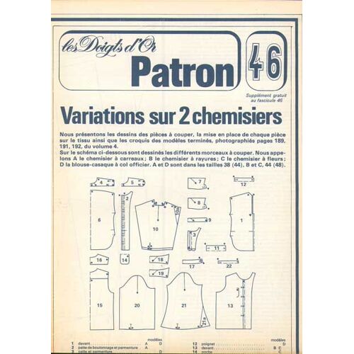 Les Doigts D'or (Patron Seulement) 46