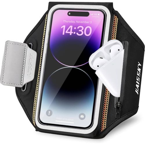 Wqs-Brassard De Sport Universel Brassard Course Conception 3d Brassard Smartphone De Course Pour Iphone 15 14 13 12 11 Pro Max Jusqu'à 6.9" Brassard Telephone Running Brassard Pour Jogging Cyclisme