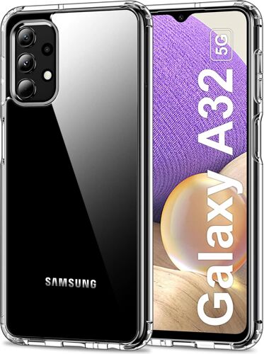 SJZG-Coque Pour Samsung Galaxy A32 5G, Anti-Jaunissement Étui Téléphone Transparente, Housse De Protection Antichoc - Crystal Clear