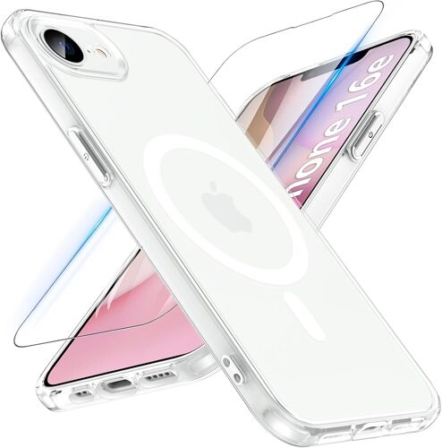 SJZG-Coque De Protection Pour Iphone Se 2025, Magnétique Pour Iphone Se 4, Avec Verre Blindé, Protection De Qualité Militaire, Mate Translucide, Anti-Chocs, Fine Et Transparente