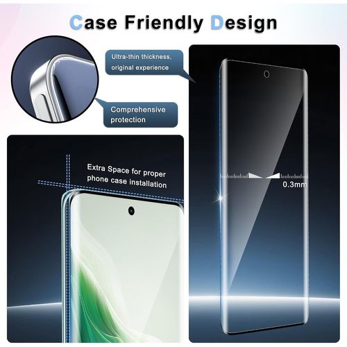 Aefj-[2+2 Pièces]Verre Trempé Honor Magic 6 Lite Protection Ecran[6.78""]+Caméra Protecteur, Sensitive Fingerprint Touch, 3d Couverture Complète Pour Magic 6 Lite 5g Tempered Glass