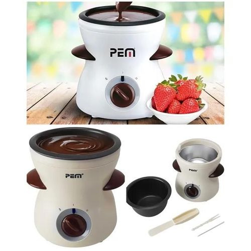 Fontaine à chocolat 25W 200 ml + fourchettes +Spatule Fondue à chocolat
