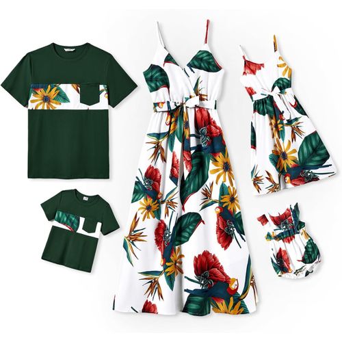 Tuyiu-Ensemble De Vêtements Pour Parents Et Enfants, Vêtements Pour Mère Et Fille Et T-Shirts Pour Père Et Fils, Style Vacances D'été À La Plage