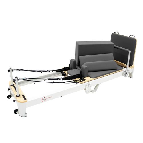 Machine Reformer Pilates Pliable En Métal Portable Cadre Multifonction Ajustable Res-Sorts De Résistance Trampoline Planche Pilate Entraînement Complet Équipement Salle De Sport [Accessoires Incluses]