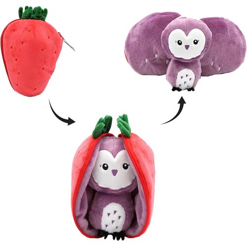 Les DÉGLINGOS Doudou Gadget Le Lapin/Carotte - Lapin Cache-Cache réversible - Peluche Toute Douce pour bébé - Idées Cadeaux de Naissance, Orange et Blanc