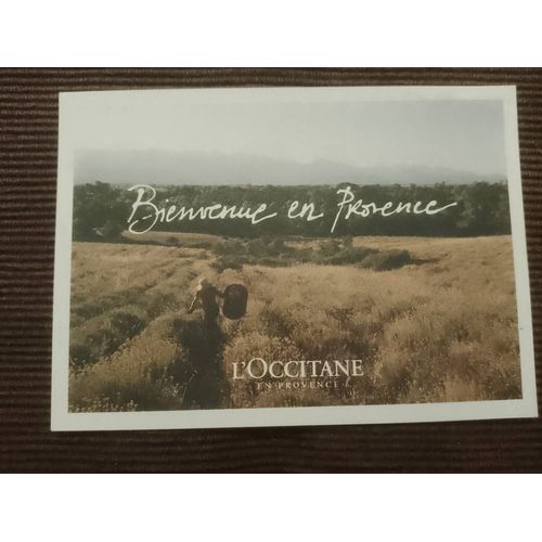 Carte Postale Colorée Publicitaire "Bienvenue En Provence,L Occitane"Années 2000.