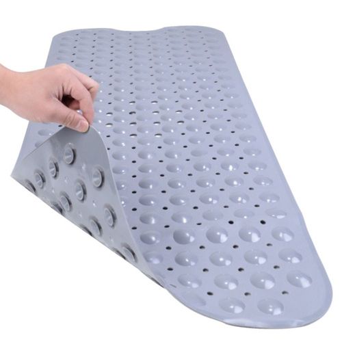 Tapis de baignoire antidérapant Extra Long, grand tapis de douche carré antidérapant