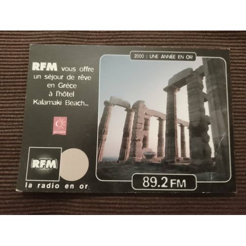Carte Postale Colorée Publicitaire "Rfm"Années 2000.
