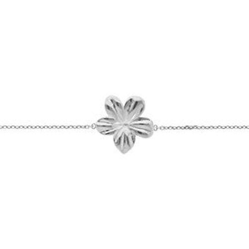 Bracelet Acier Fleur 15mm 16+3cm