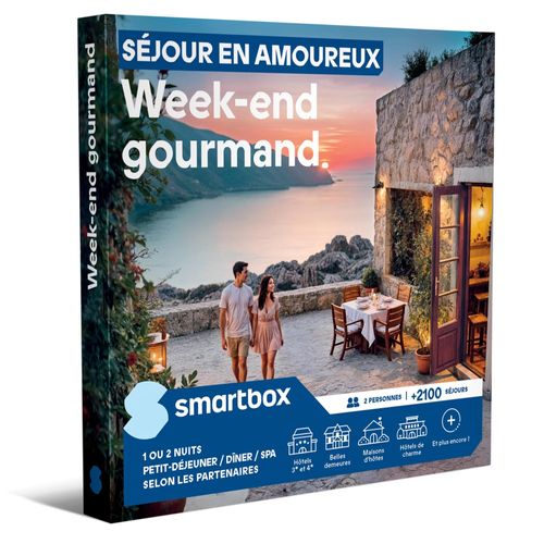 Séjour En Amoureux Week-End Gourmand - Smartbox - Coffret Cadeau Séjour