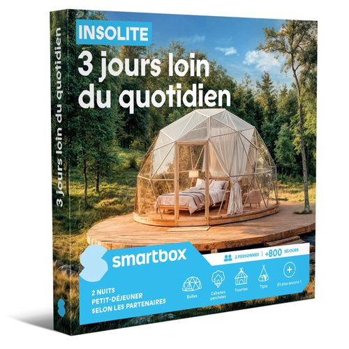 Insolite 3 Jours Loin Du Quotidien - Smartbox - Coffret Cadeau Séjour