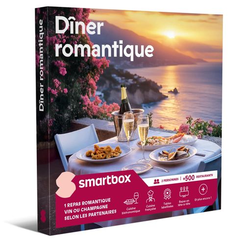 Dîner Romantique - Smartbox - Coffret Cadeau Gastronomie