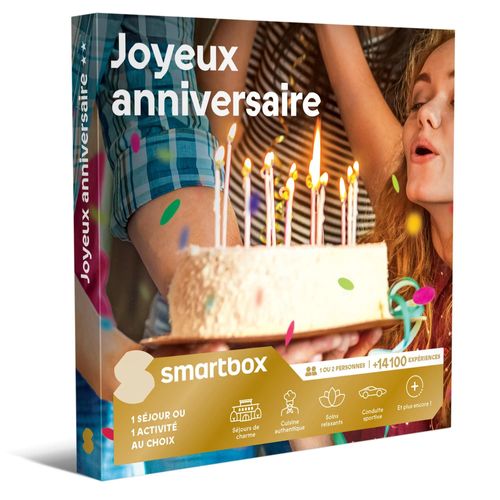 Joyeux Anniversaire** - Smartbox - Coffret Cadeau Multi-Thèmes